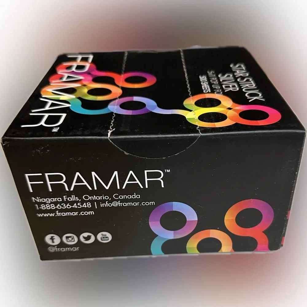 FRAMAR STAR STRUCK SILVER POP UP HAIR FOIL HIGHLIGHTS LOWLIGHTS BAYLAYAGE 5”x11”